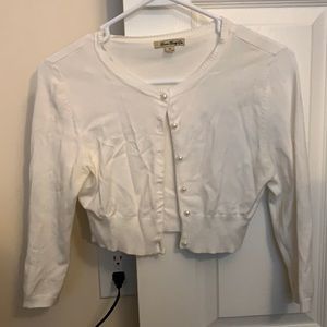 Forever 21 button up cropped cardigan